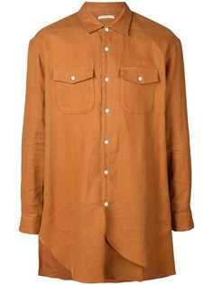 Julien David asymmetric hem shirt