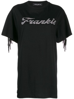 Frankie Morello fringe detail T-shirt