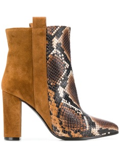 Via Roma 15 contrast ankle boots