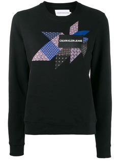 Calvin Klein Jeans толстовка с графичным принтом