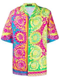 Versace рубашка с принтом Fluo Barroco