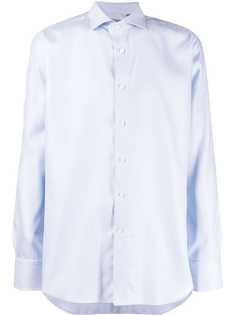 Canali рубашка узкого кроя с длинными рукавами