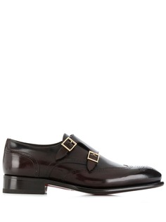 Santoni buckled oxford shoes