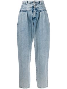 Alberta Ferretti front pleated jeans