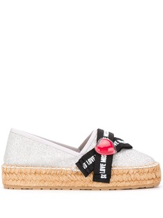 Love Moschino эспадрильи на платформе