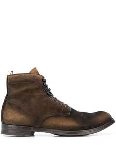 Officine Creative piped leather trim boots