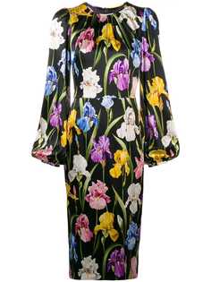 Dolce & Gabbana приталенное платье с цветочным принтом