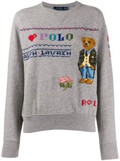 Polo Ralph Lauren толстовка с вышивкой Polo Bear