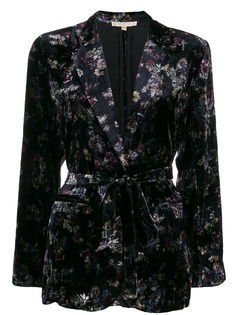 Gold Hawk Victoria crushed velvet blazer