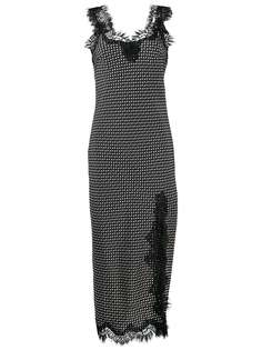 Gold Hawk Dove Star slip dress