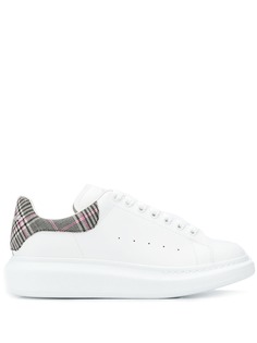 Alexander McQueen кеды с клетчатой вставкой