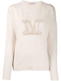 Max Mara трикотажный топ с логотипом