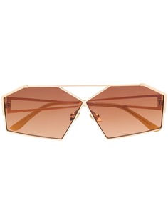 Self-Portrait geometric aviator sunglasses