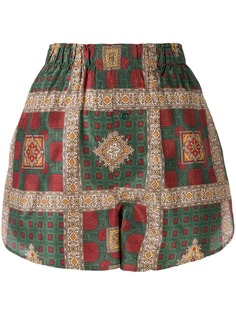 Etro check print shorts