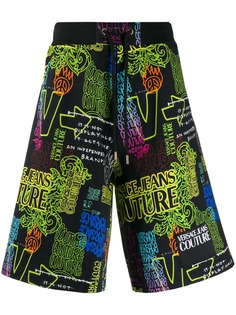 Versace Jeans Couture logo print track shorts