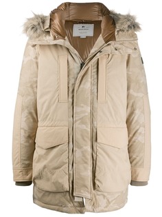Woolrich hooded military parka coat