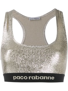 Paco Rabanne топ без рукавов с блестками