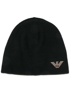 Emporio Armani шапка бини с логотипом