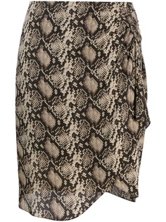 Nili Lotan snakeskin-print mini skirt