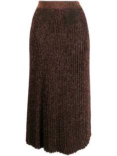Michael Kors Collection glitter detail pleated skirt