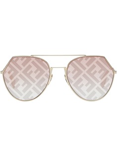Fendi Eyewear солнцезащитные очки с монограммой