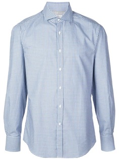 Brunello Cucinelli рубашка кроя слим в клетку