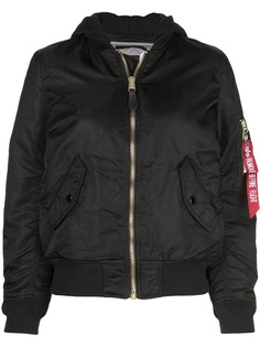 Alpha Industries куртка-бомбер с капюшоном