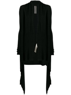 Rick Owens длинный кардиган асимметричного кроя