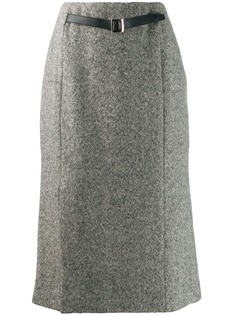 Burberry Pre-Owned юбка миди 1990-х годов с поясом