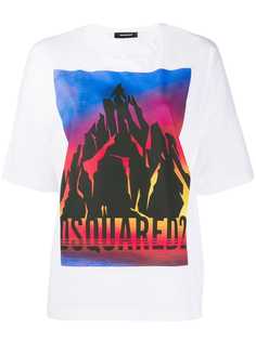 Dsquared2 футболка с графичным принтом и круглым вырезом