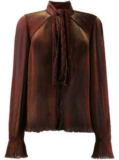 Marco De Vincenzo плиссированная блузка с длинными рукавами