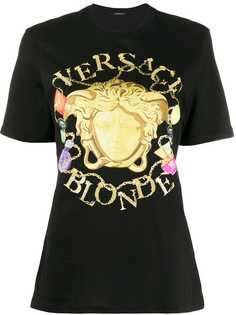 Versace футболка с принтом Blonde Medusa