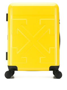 Off-White чемодан с логотипом
