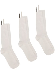 Jil Sander комплект из трех пар носков