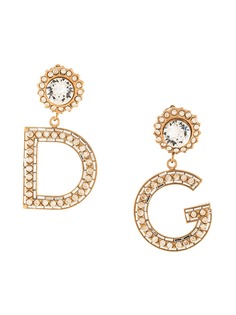 Dolce & Gabbana серьги с логотипом DG
