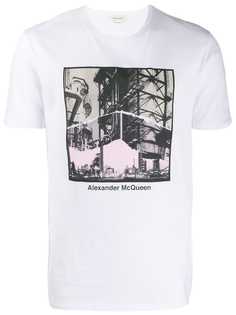 Alexander McQueen футболка с принтом Industrial Scene