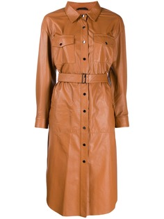 Tela belted shirt dress