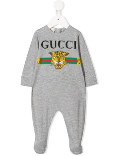 Gucci Kids ромпер с логотипом