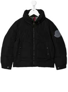 Moncler Kids пуховик с высоким воротником