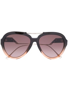 Fendi Eyewear солнцезащитные очки в массивной оправе с эффектом омбре