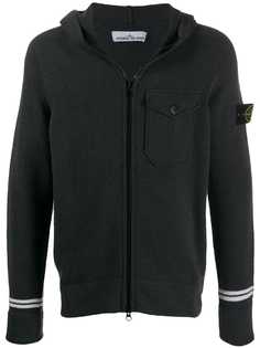 Stone Island flap chest pocket hooded jacket