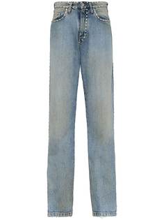 Miu Miu crystal embellished denim jeans