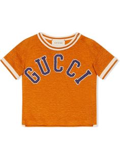 Gucci Kids трикотажная футболка с вышивкой