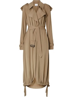 Burberry пальто из джерси с запахом