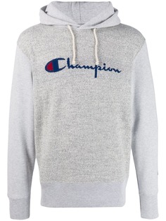 Champion logo intarsia knitted hoodie