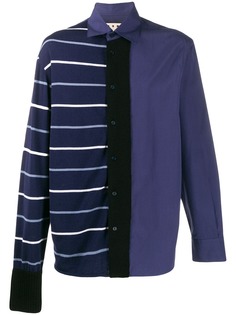 Marni contrast panel shirt