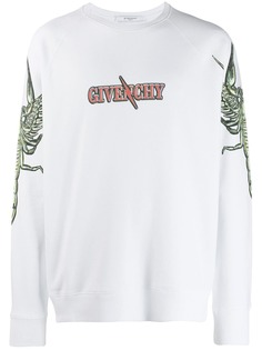 Givenchy толстовка с контрастным логотипом