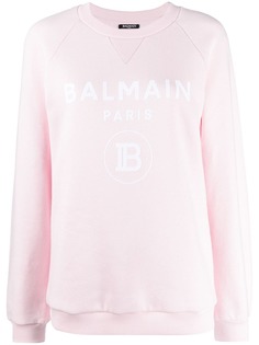 Balmain logo print sweatshirt