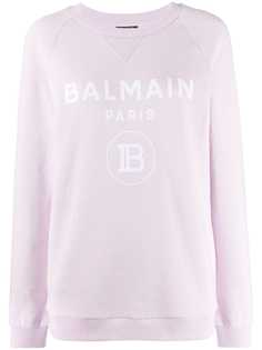 Balmain logo print sweatshirt