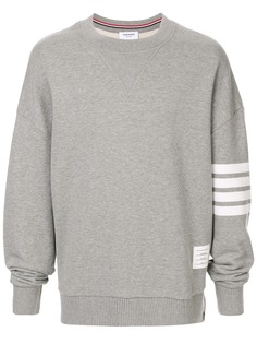 Thom Browne толстовка оверсайз с полосками 4-Bar